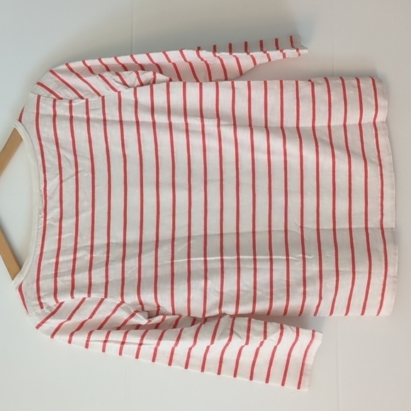 Vintage J Crew Striped Soft Cotton Boat Neck Nautical Classic Tee Sz S Summer - Picture 4 of 4